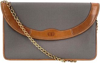 Dior Grey Leather Shoulder Bag (Authentic Pre-Loved)