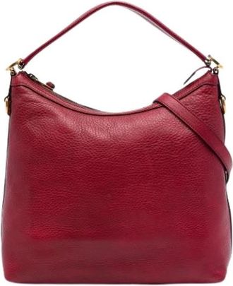 Gucci Pre-owned Miss GG Schoudertas - Dames - Vintage Schoudertas - Rood - ONE Size - Leer - Vintage