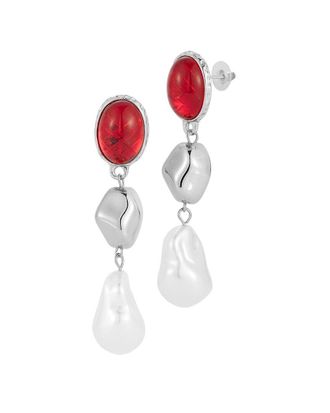 Sphera Milano Silver Plated CZ Earrings