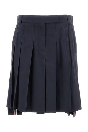 Thom Browne Cotton Pleated Skirt