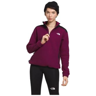 The North Face Alpine Polartec 0 Sweatshirt Womens Purple 1/4 Zip KFC495