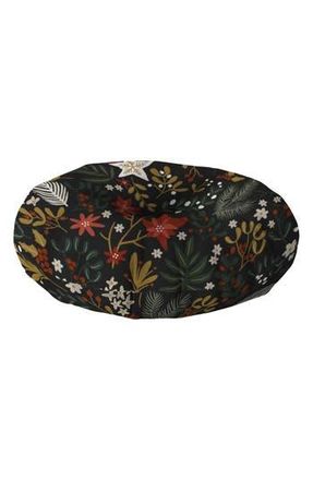 Deny Designs Dark Holidays Nature Floor Pillow in Black at Nordstrom Rack