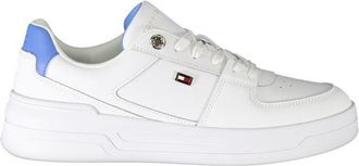Tommy Hilfiger Womens Leather Trainers Fw0fw07462 - White - Size EU 36