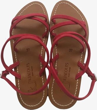K.Jacques Womens Talara Sandal In Brown/red