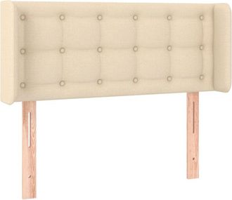 vidaXL Cabecero Con Led De Tela Crema 103x16x78/88 Cm Vidaxl