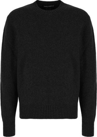 Dolce & Gabbana Trui met ronde hals - Heren - Ronde hals truien - Zwart - M - Wol - Truien & Vesten