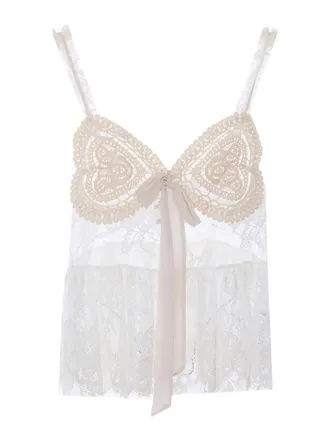 Aniye By White Lace Noa Top