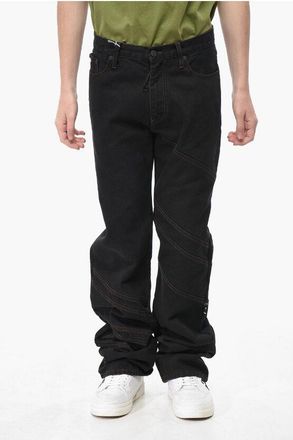Off-white Straight Leg Jeans with 23cm Cross Seams size 31
