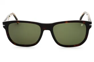 David Beckham DB1045S Rectangular Tortoiseshell Sunglasses - Brown