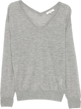 Frame Denim The Crinkle V-neck Sweater