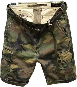 Generic Mens Cargo Shorts Camouflage Leisure Men Loose Fit Cotton Bermuda Camo Short Urban/Outdoor Tactical Shorts for Men - Lightweight Cargo Trousers Short 