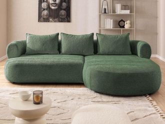 HOME AFFAIRE Ecksofa »LUSSAC L-Form Design-Sofa mit Zierkissen, Masse B/T/H: 257/159/78 cm« hoher Sitzkomfort und modernes Design, Sofa ohne Bettfunktion