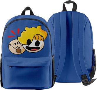 Generic HAMINATIONS Youth Shirt 3D Harajuku Casual Street Trendy Large Capacity Fashion Zipper Backpack (HJ04609A08)