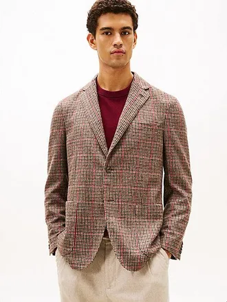 Tommy Hilfiger Houndstooth Check Wool Blend Regular Fit Blazer