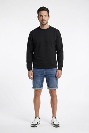 Cars Jeans Jeansshorts CARS JEANS HUNTER SHORT, Herren, Gr. XXL, N-Gr, blau (stone used), Web, Obermaterial: 99% Baumwolle, 1% Elasthan, unifarben, regular fit, 