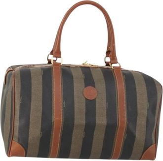 Fendi Pre-owned Weekend Bags, female, Black, Size: ONE SIZE Pre-owned Plastic Weekend Bag