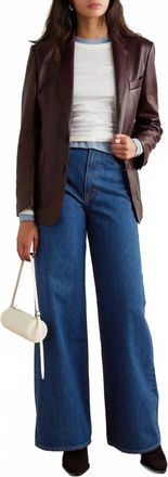 Slvrlake Denim Eva High Rise Wide Leg Jeans In Evermore