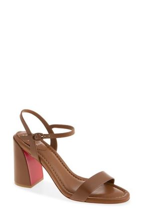 Christian Louboutin Miss Jane Sandal in C718 Cuoio/Lin Cuoio at Nordstrom, Size 10.5Us