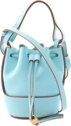 Loewe Pre-owned Bucket Bag - Dames - Vintage Tas - Blauw - ONE Size - Leer - Vintage