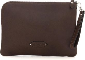 Alberto Luti Pochette - Heren - Toilettassen - Bruin - ONE Size - Leer - Tassen