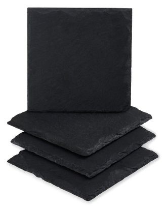 Twine Square Slate Coasters