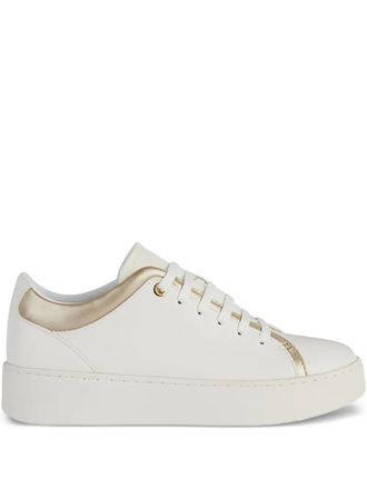Geox Sneakers met metallic vlakken - Wit