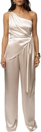 JLUXLABEL Palmera Satin Top in Ivory at Nordstrom, Size X-Small