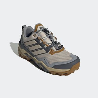 ADIDAS TERREX Wanderschuh ADIDAS TERREX TERREX SKYCHASER GORE-TEX, Herren, Gr. 42,5, wonder beige, wonder beige, grau six, Synthetik, Textil, Schuhe Wanderschuh, wa