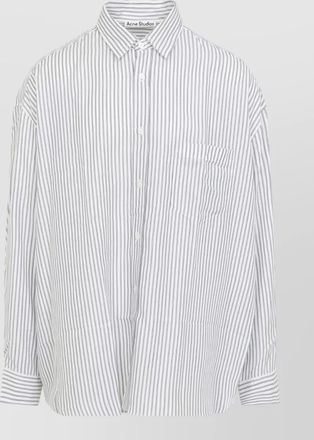 Acne Studios striped oversized long-sleeve shirt