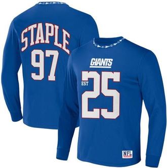 Staple Mens NFL x Staple Blue New York Giants Core Team Long Sleeve T-Shirt at Nordstrom, Size Small