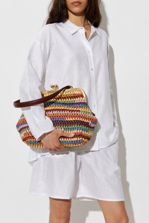 Coach Shoulder Bag Kisslock 27, Womens, Multicolour