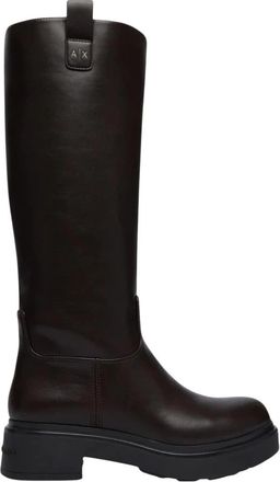 A|X Armani Exchange High Boots - Dames - Hoge Laarzen - Bruin - 40 EU - Polyester - Schoenen