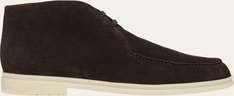 Loro Piana Mens Walk Suede Chukka Boots
