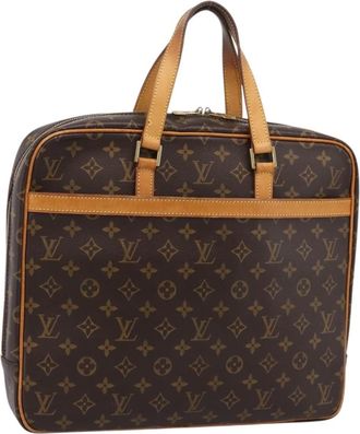 Louis Vuitton Porte-Documents Pegase Monogram Canvas Brown Canvas Handbag (Pre-Owned)