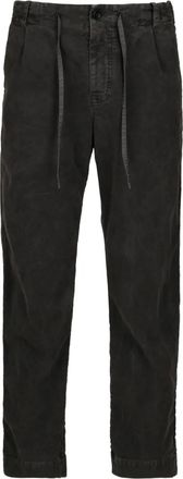 Hannes Roether drawstring pleated trousers - Grijs