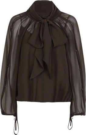 Dante6 Dames, Blouses & Shirts, Bruin, Maat: XL Chiffon