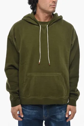 Dsquared2 Brushed Cotton Hoodie RELAX FIT With Kangaroo Pocket Dsquared2