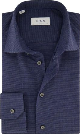 Eton Heren, Overhemden, Blauw, Maat: 5XL Katoen