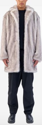 Unreal Fur Cappotto in pelliccia sintetica - Grigio