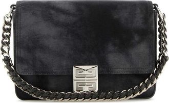 Givenchy Black Canvas 4G Shoulder Bag