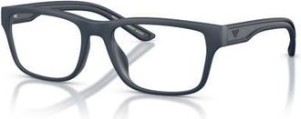 Emporio Armani 54mm Rectangle optical glasses in Blue at Nordstrom