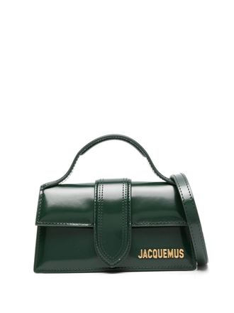 Jacquemus Le Bambino leren shopper - Groen