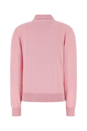Blaze Womens Pink Silk Blend Polo Shirt Bloom Exterior: Cotton T-shirts And Polos