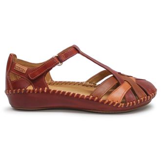 Pikolinos Puerto Vallarta 655-0732C5 Leather Womens Casual Sandals - Sandia Ivory Brandy - Size:UK 5-5.5