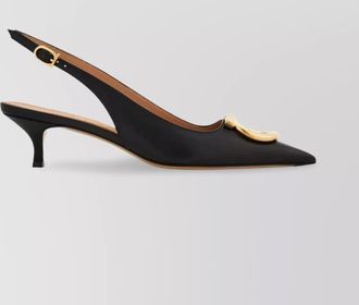 Ferragamo leather slingback pumps