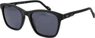 Reebok Klassieke Rechthoekige Plastic Zonnebril - Heren - Outdooraccessoires - Zwart - ONE Size - Fitness