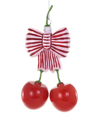 Cody Foster & Co. Bow And Cherries Ornament