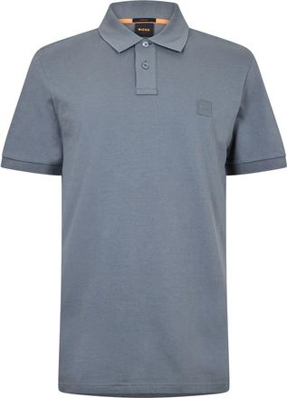 HUGO BOSS Mens Passenger Short Sleeve Polo Shirt in Open Grey - Size Small