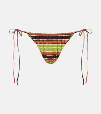 Faithfull The Brand Bruna striped bikini bottoms
