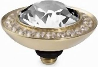 Qudo Womens Interchangeable Tondo Topper In Crystal